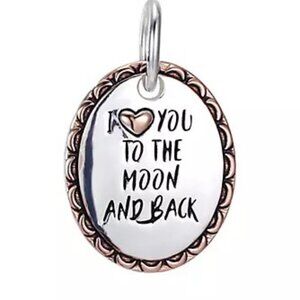 NEW Belk Silverworks Southern Charm I Love You to the Moon and Back Charm